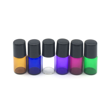 10pcs Refillable 2ml Perfume Roll on Glass Bottles for Essential Oil Mini Roller Perfume colorful Vial