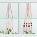 Handmade Macrame Plant Hanger Vintage Cotton Linen Flower Pot Holder Indoor Wall Hanging Basket Boho Wedding Home Garden Decor