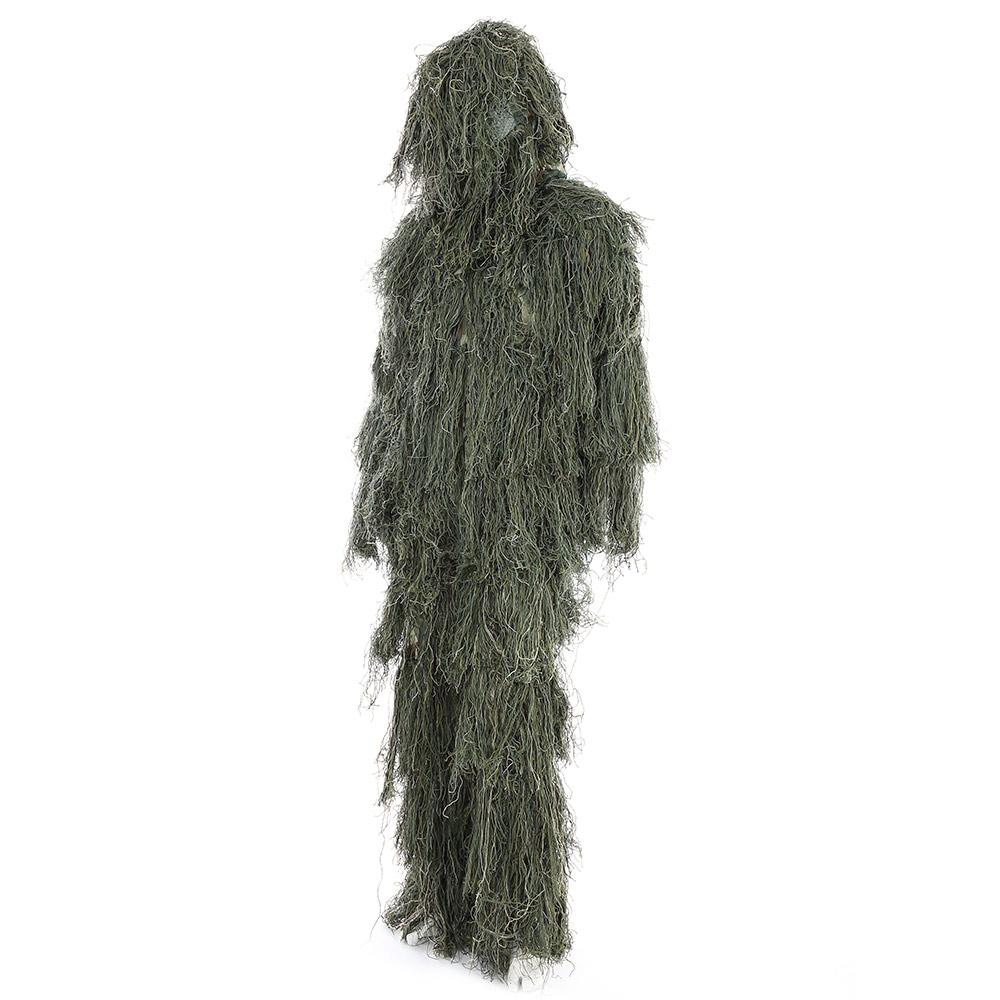 3D Universal Camouflage Suits Woodland Clothes Adjustable Size Ghillie Suit For Hunting Army outdoor Sniper Set Kits