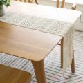 RU072A new Gorgeous new 2021 home table decoration 24cm*200cm ivory Macrame lace table runner