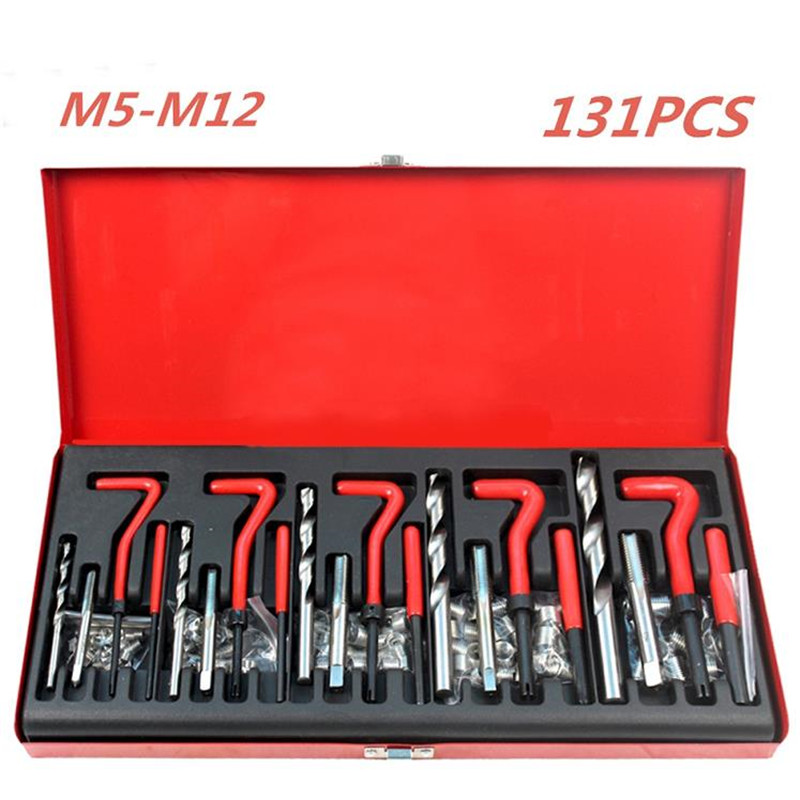 New Durable Thread Repair Tool Helicoil Rethread Repair Kit Set Garage Workshop Tool Professional Recoil Repair Tool