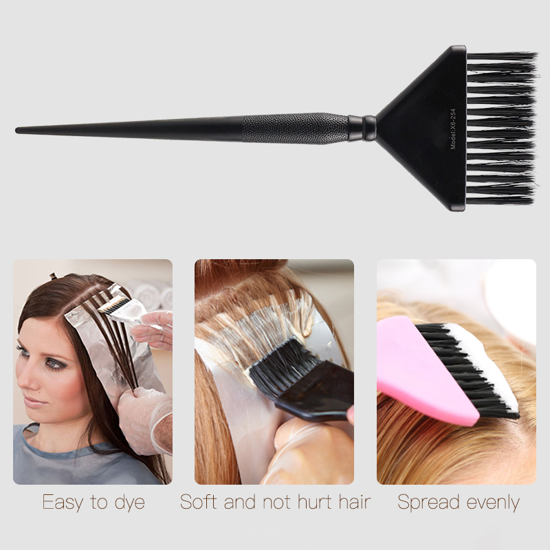 3pcs/set Extra Wide Hair Dyeing Bursh Salon Hairdresser 70mm Width Styling Dye Color Tint Perm Hightlight Hairbrush Comb 1431