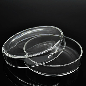 Glass Petri Dish 90 mm High Borosilicate Glass Thick Culture Dish Clear and Smooth Lab Glassware Resist High Temperature 10 / PK