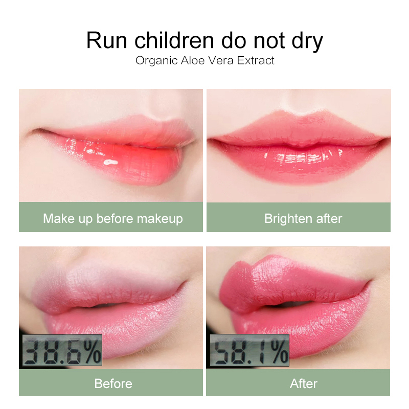 Moisture Lip Balm 99% Aloe Vera Natural Lipbalm Temperature Changed Color Lipstick Long Lasting Nourish Protect Lips Care TSLM2