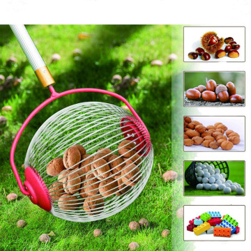 Roller Type Nut Collector Farm Fruit Picker For Picking Up Chestnut Walnut Harvester Garden Tools Without Telescopic Rod