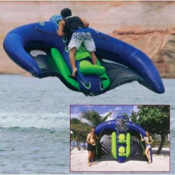 3.6*2.4M Inflatable Towable Water Sports Inflatable Flying Fish Tube Flying Fish Manta Ray For Water Game With Air Pump