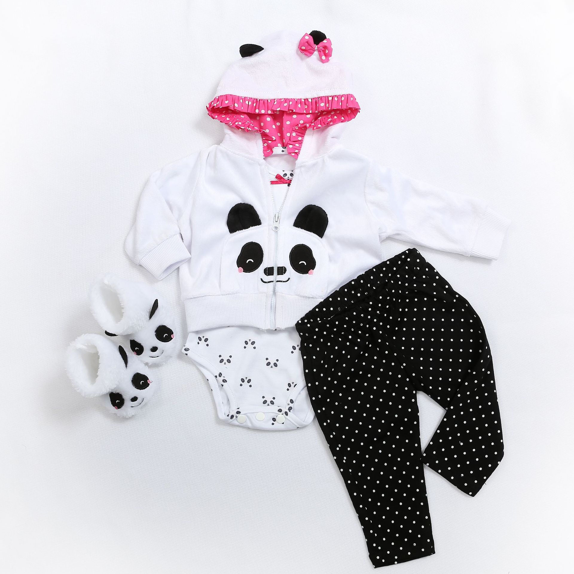 Reborn Baby Doll Clothes High Quality Dress All Cotton Clothes Fit for 48cm 60cm Baby Doll