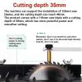 Precision Table Saw mini Bench Saw Set DIY Woodworking Hobby Model Crafts Cutting Tool 110mm Circular Saw Blade Angle Ruler
