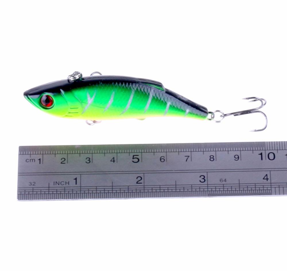 1Pcs 7.5cm 10g Rattlin Vib Fishing Lure Artificial Bait Vibration Fishing Tackle Crap Fishing Swimbait Pesca Wobblers