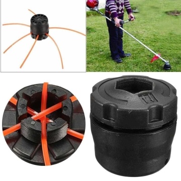 NEW PA6 Plastic Grass Trimmer Head with 3 Trimmer Line Set for Brush Cutter