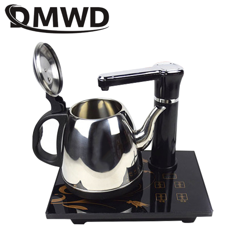 DMWD Intelligent household water heating kettle automatic electric kettle Mini Stainless Steel Teapot Water Dispenser boiler 1L