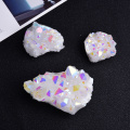 High quality crystal minerals Rough natural Electroplated aura Crystal Cluster Wand Points clear quartz for home decoration