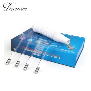 4 In 1 High Frequency Electrode Wand Electrotherapy Glass Tube Beauty Device Acne Spot Remover Facial Skin Care Spa 110V-240V