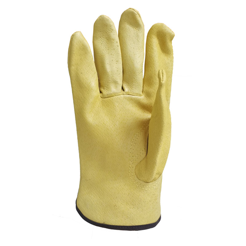 Yellow Pig Skin Leather Work Gloves Men Household Safety Working Machine Repairing Mechainc Garden Gloves