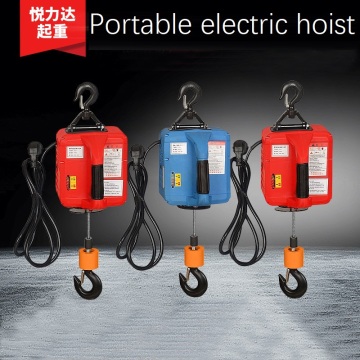 Electric hoist 220V 500kg lifting remote control small household decoration hoist convenient traction mini hoist