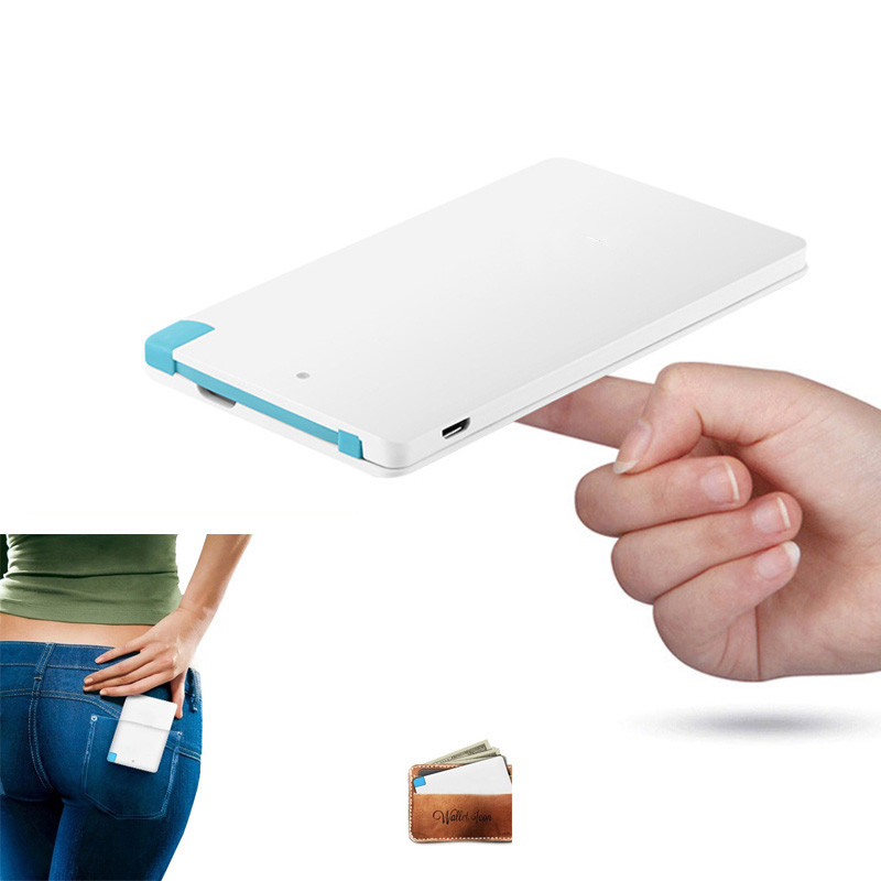 4000mAh Plastic Ultra Slim Card Power Bank