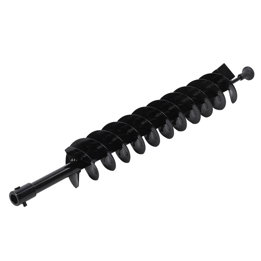 31 5\"x3 94\"Earth Auger Drill Bit Garden Planter Auger Dual Blade Irrigating Planting Auger Drill Bit for Fence Hole Planting