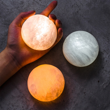 ore selenite night light moon pat stone creative lamp Mission charging induction energy saving Table lamps bedroom Dropshipping