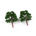 25pcs Model Tree 4cm Green Train Railroad Architecture Diorama Z Scale for DIY Crafts or Building Models