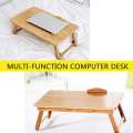 Adjustable Bamboo Computer Stand Laptop Desk Notebook Desk Laptop Table For Bed Sofa Bed Tray Picnic Table Studying Table