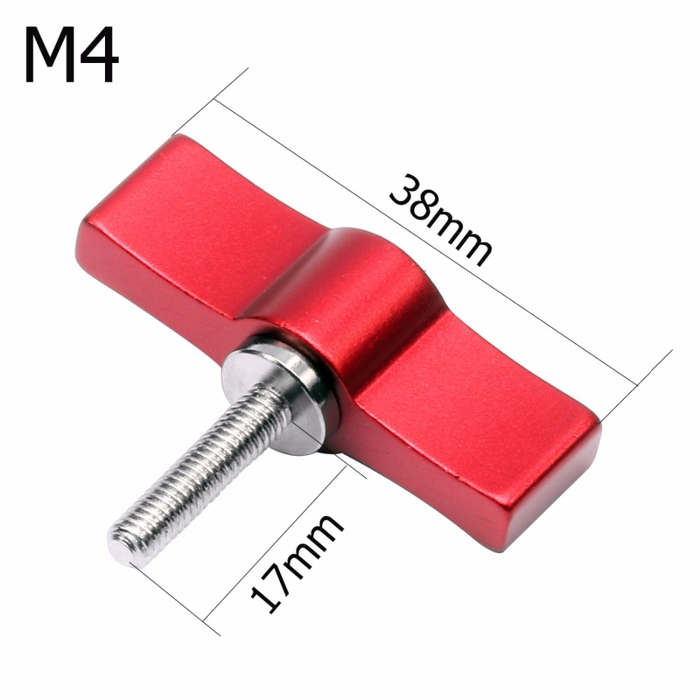 M4 M5 M6 Hand Tighten Screw Aluminum Alloy Handle Adjustable Screws DSLR Camera Photo Studio Accessory
