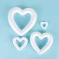 1PC Styrofoam Hollow Heart Shaped Foam Mould White Craft Balls Modelling Polystyrene Valentine's Day Wedding Decoration Supplies