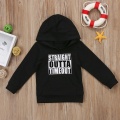 Baby Boys Girls Hoodie Sweatshirt Toddler Letters Outta Mini Boss Hooded Sweatshirt Outfit Clothes 0-5Y