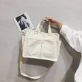 2020 New Canvas Bag Reusable Shopping Bags Grocery Tote Bag Cotton Daily Use Handbags Women Casual Handbag