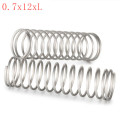 10pcs wire diameter 0.7mm OD 10mm 0.7x12xL Stainless Steel Micro Small Compression spring length 10mm-50mm