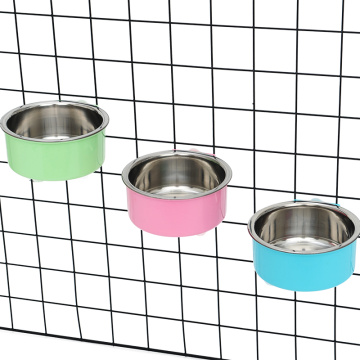 HOOPET Cat Bowl Hang Dog Cat Cage Puppy Kitten Feeder Pet Food And Water Bowls For Cats Dogs Feeders Pet Supplies
