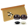 BSTFAMLY Plastic Go Chess Set 361 Pieces For 19 Road PU board Wooden or Bamboo Jar Chinese Old Game of Go Weiqi G20