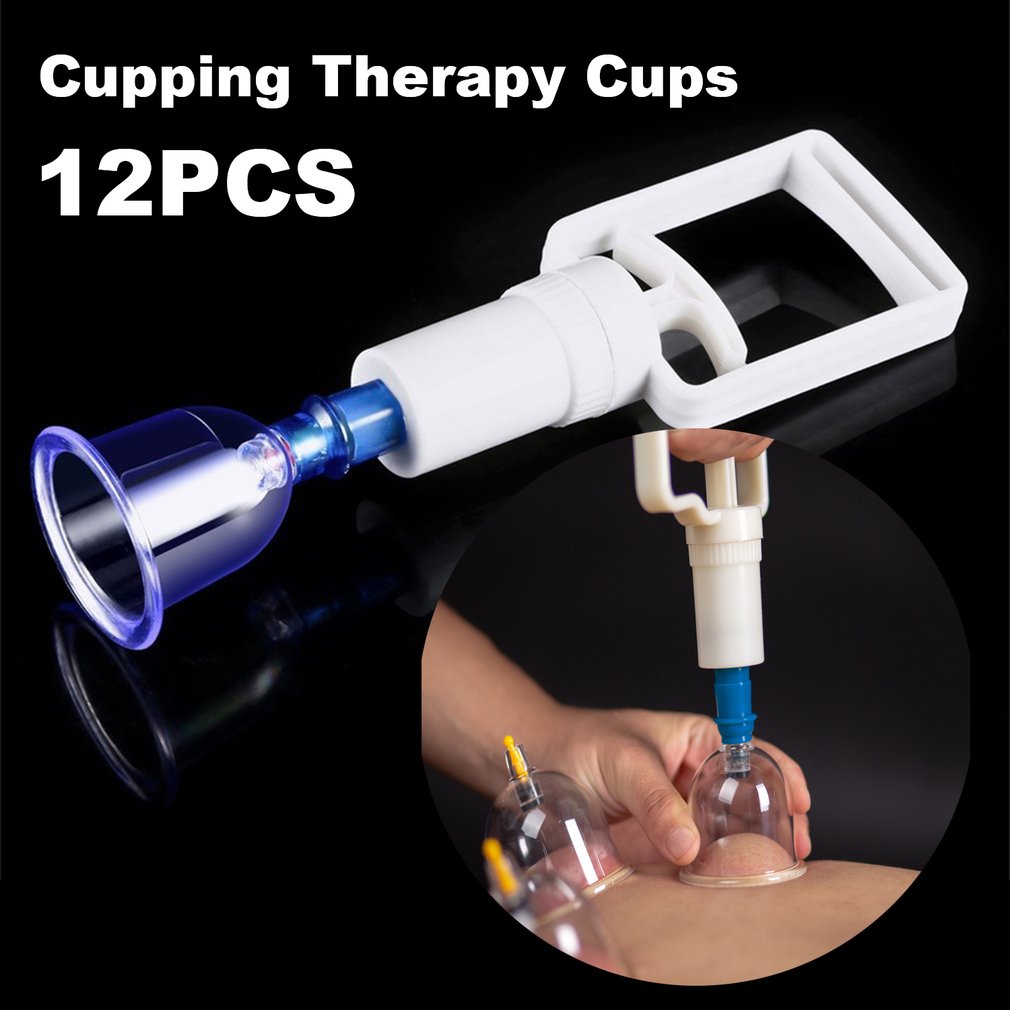 Medical Vacuum Cupping Suction Therapy Device Body Massager Set Effective Healthy For Adults People With Body Pain relaxation