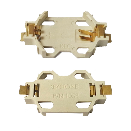 Button Cell Contact Connector SMT CR2032