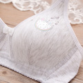 Thin model cup cotton cute girl underwear bra comfortable no steel ring high school student development bra