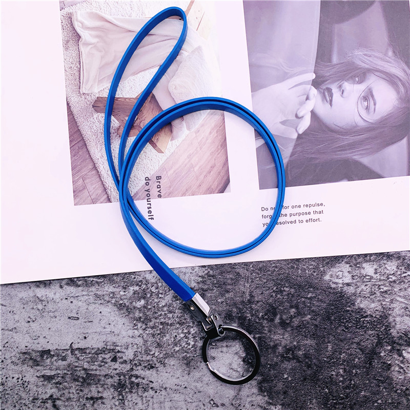 Mobile Phone Accessories For Mobile Phones Spare Parts Phone PU Lanyard Neck Strap Keychain Lanyard For Keys Key Chain Strap
