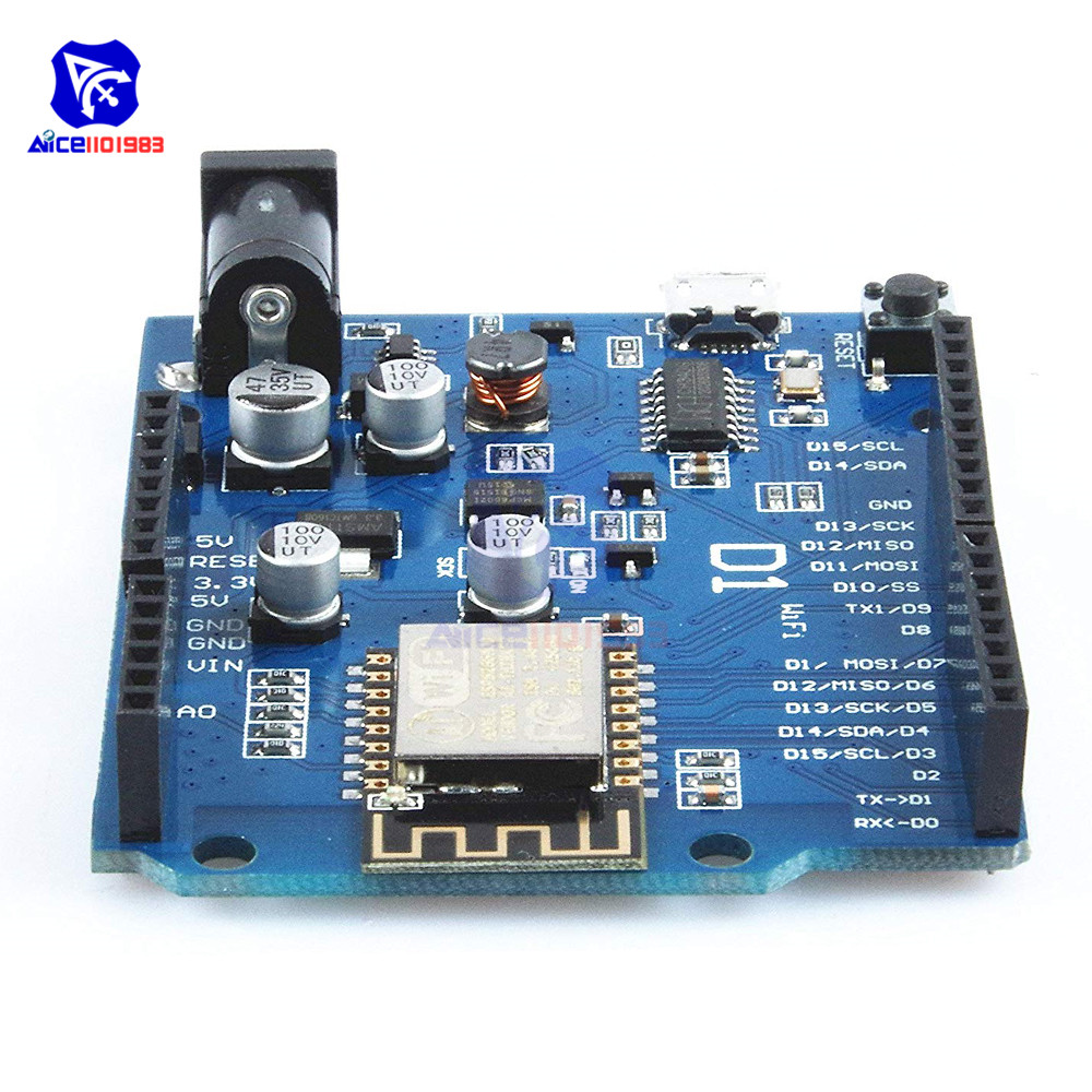 diymore WeMos D1 WiFi UNO R3 Development Board Based ESP8266 ESP-12E ESP-12 Wireless WIFI Module for Arduino IDE