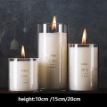 Dia 8cm Glass Candle Holders Cylinder Vases for Pillar Candle, Floating Candles Holders or Flower Vase Wedding Centerpieces