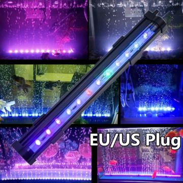 7 Colors Fish Tank Light RGB LED Aquarium Light Fish Tank Submersible Light Aquatic Air Bubble Oxygenation Lamp EU US Plug
