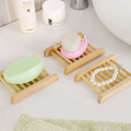 Portable Soap Dishes Natural Wood Soap Tray Holder Dish Storage Bath Shower Plate Home Bathroom Wash Soap Holder Organizer