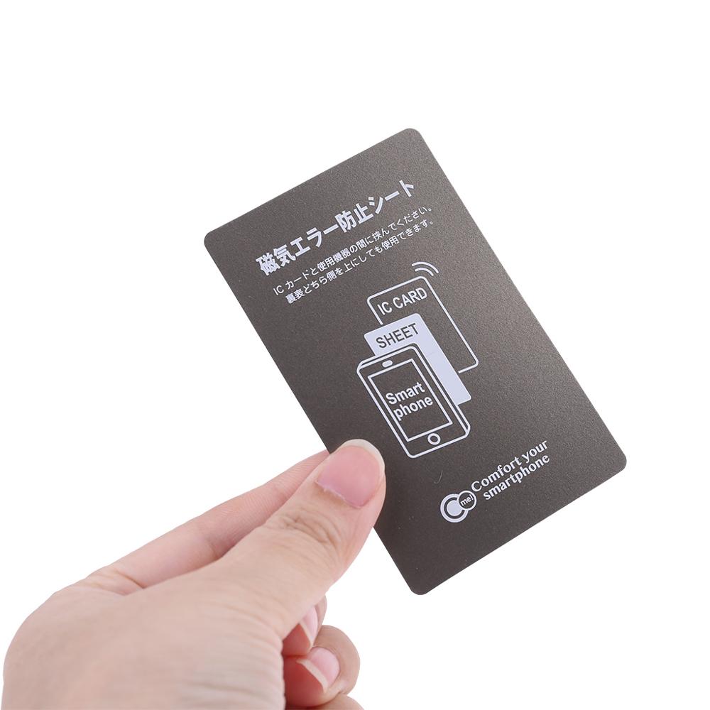 Grey Anti-Metal Magnetic NFC Sticker Paster for iPhone Cell Phone Bus Access Control Card IC Card Protection Supplies