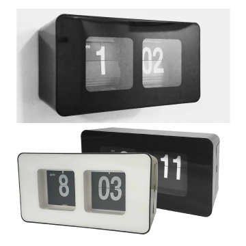 Auto Flip Clock File Down Page Clocks Desk Clock Smart Light Clock for Home Flip Clock Desk Tube Big Vintage Alarm Table