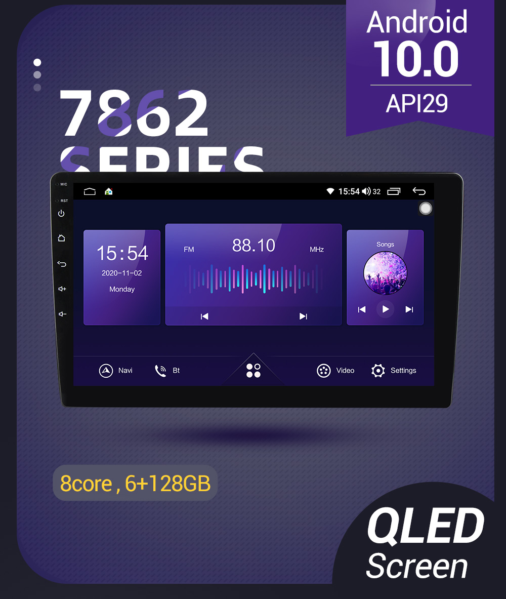 6G + 128G QLED RDS 5G WIFI Carplay Android Car Radio Multimedia Player For Mazda 3 bk 2004-2013 Mazda3 Navigation GPS 2din DVD