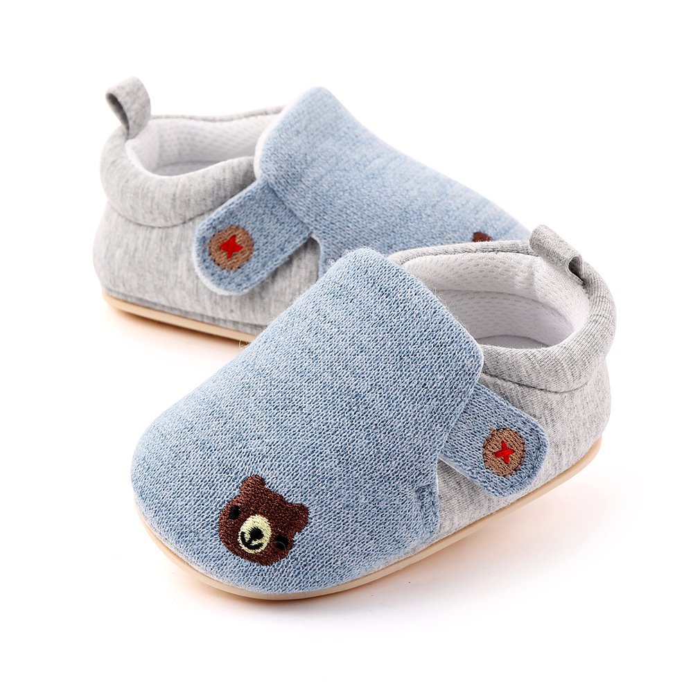 Cotton Baby Rubber Sole Shoes Infant First Walkers for Boys Girls Toddler Flats Sneakers Fashion Casual Newborn Baby Soft Shoe