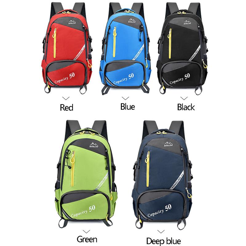 50L unisex backpack men's travel back pack sports bag outdoor hiking trekking Nylon rucksack Climbing Camping backpack for male