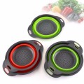 VOZRO 2PC Size Fruit Vegetable Cleaning Basket Water Fold Gadgets Kichen Accessories Cuisine Cucina Avocado Kitchen Accessori