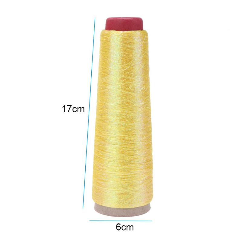 9 Color Sewing Thread Glitter Cross Stitch Yarn Sewing Thread Woven Embroidery Threads Knitting Silk Line Textile Metallic Yarn