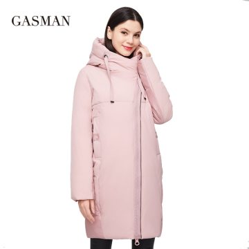 GASMAN 2020 Thick down parkas women's winter jacket hooded Fashion brand women coat Female quality Mid-length warm coats new 007