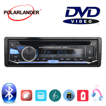 1 DIN FM AUX IN USB SD card Car Radio Stereo BT Bluetooth CD DVD MP3 player With Remote Control Audio Music Removable panel