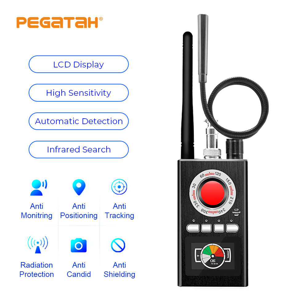 Anti Candid Camera Detector Audio Bug GPS RF Wifi Signal Detection Finder RF Signal Blocker