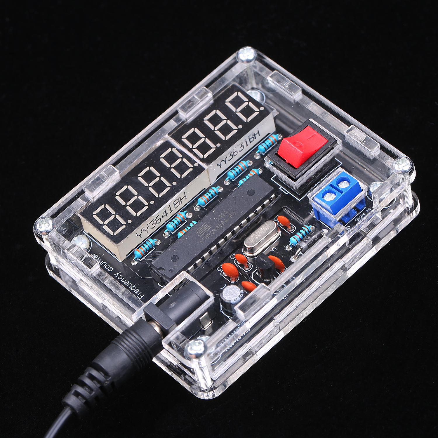 Frequency Meter Crystal Measurement Frequency For Measure Oscillator DIY Kit Module Board 7-bit Precision Resolution